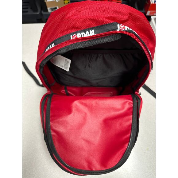 Air Jordan Jumpman Classics 13" Laptop School Backpack Black Red 9A0505-R78 - Picture 4 of 4
